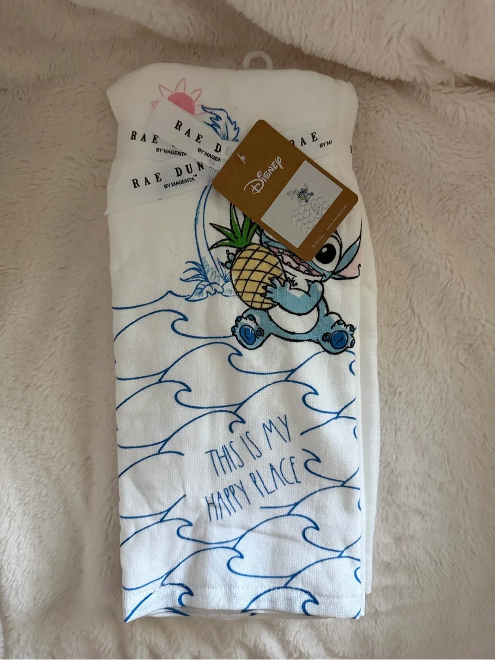 Rae Dunn Stitch Dish Towels • Set of 3 • NWT